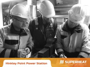 Superheat technicians working at Hinkley Point Power Station