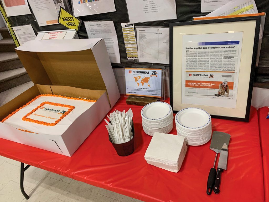 Superheat 20th Anniversary Celebration Cake