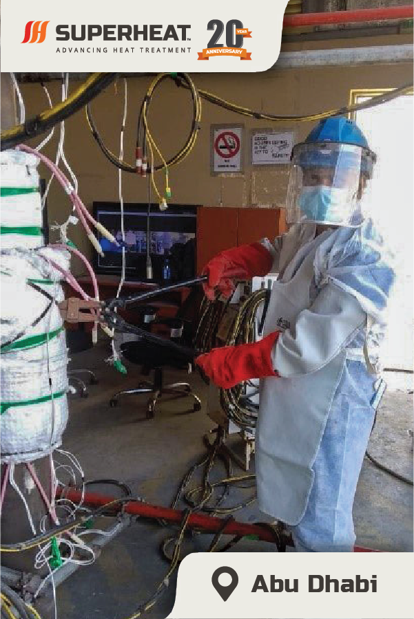 Superheat Technician working on a SmartWrap