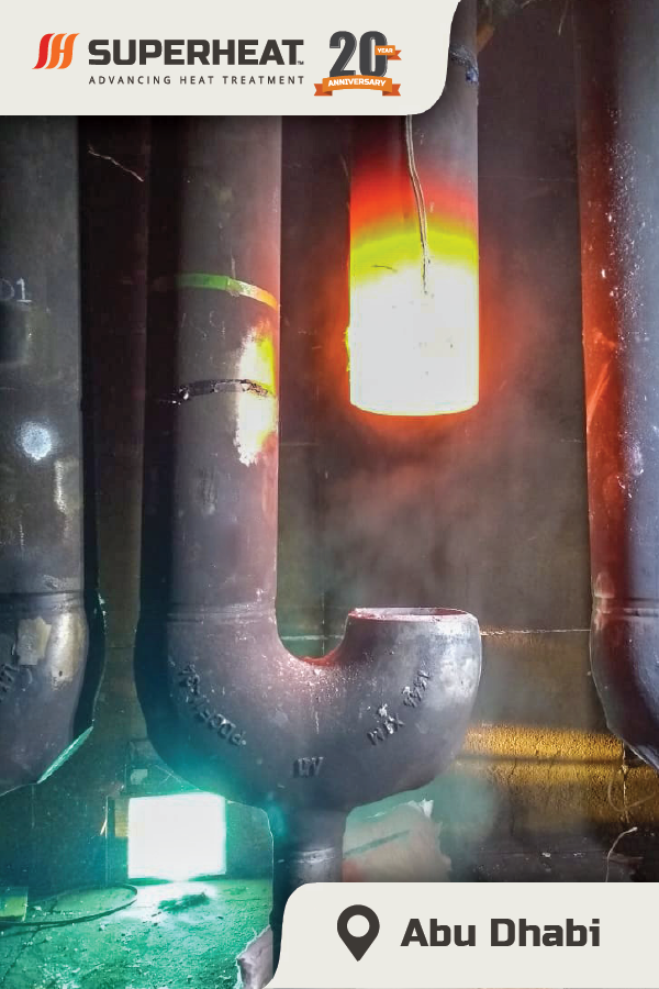 Preheated pipe in Abu Dhabi project