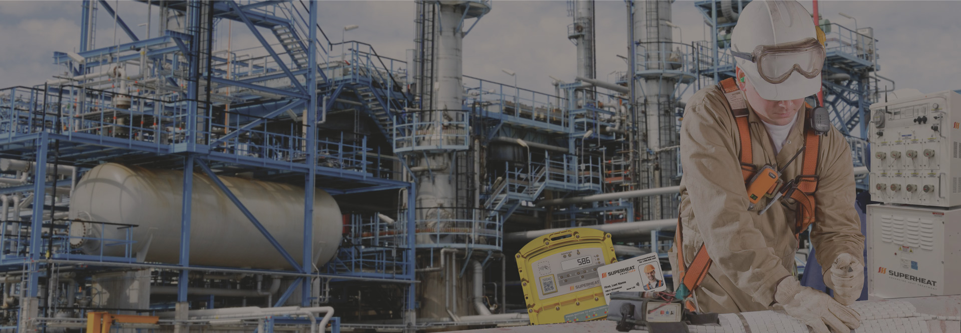 A contact us form on a laptop for a on-site heat treatment services request