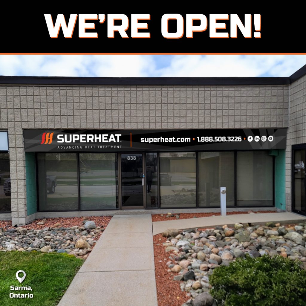 Superheat opens a new office in Sarnia, Ontario to provide on-site heat treatment services.